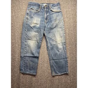 Kirkland Signature Jeans Mens 32x30 Blue Fits 32x25 Denim Straight Leg GS1792